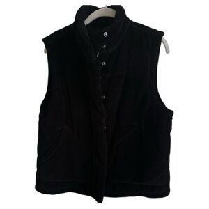 Men's Black Corduroy Vest